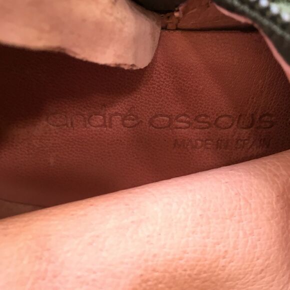 ANDRE ASSOUS GREEN SUEDE LEATHER BOOTS - Picture 9 of 9